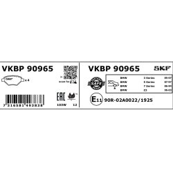 Brake Pad Set VKBP90965 SKF VKBP 90965 OE Ref 34211154221 SKF