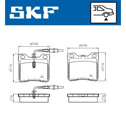 Brake Pad Set VKBP91059E SKF VKBP 91059 E OE Ref 0024204820