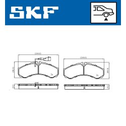 Brake Pad Set VKBP91061E SKF VKBP 91061 E OE Ref 410609X126 SKF