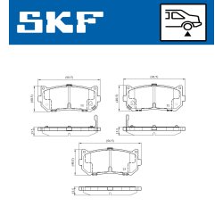 Brake Pad Set VKBP91137A SKF VKBP 91137 A OE Ref 0K2FC2628Z