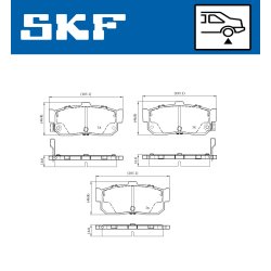 Brake Pad Set VKBP91144A SKF VKBP 91144 A OE Ref 440600N690 SKF