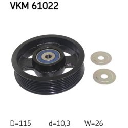 V ribbed Belt Deflection guide Pulley VKM61022 SKF VKM 61022 OE Ref 1660328020