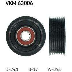 V ribbed Belt Deflection guide Pulley VKM63006 SKF VKM 63006 OE Ref 31190PRA000
