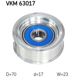 V ribbed Belt Deflection guide Pulley VKM63017 SKF VKM 63017 OE Ref 56980RSRE01