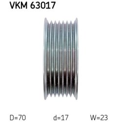 V ribbed Belt Deflection guide Pulley VKM63017 SKF VKM 63017 OE Ref 56980RSRE01 SKF