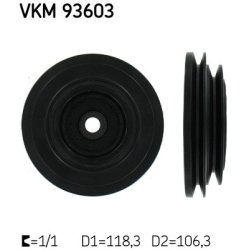 Crankshaft Belt Pulley VKM93603 SKF VKM 93603 OE Ref 7700853470