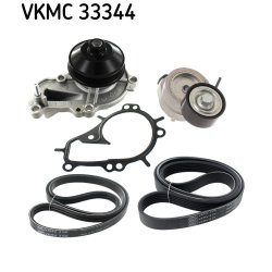 Water Pump + V ribbed Belt Kit VKMC33344 SKF VKMC 33344 OE Ref 06F260849E SKF