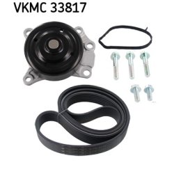 Water Pump + V ribbed Belt Kit VKMC33817 SKF VKMC 33817 OE Ref 1201H0