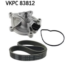 Water Pump + V ribbed Belt Kit VKMC33843 SKF VKMC 33843 OE Ref 11517550484
