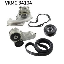 Water Pump + V ribbed Belt Kit VKMC34104 SKF VKMC 34104 OE Ref 04861734AA