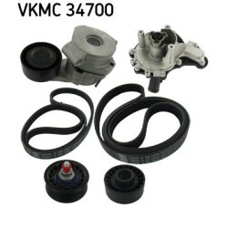Water Pump + V ribbed Belt Kit VKMC34700 SKF VKMC 34700 OE Ref 55218886
