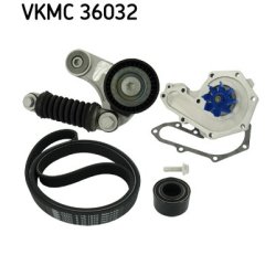 Water Pump + V ribbed Belt Kit VKMC36032 SKF VKMC 36032 OE Ref 062145933
