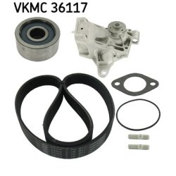 Water Pump + V ribbed Belt Kit VKMC36117 SKF VKMC 36117 OE Ref 4417481