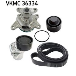 Water Pump + V ribbed Belt Kit VKMC36334 SKF VKMC 36334 OE Ref 6000616600 SKF