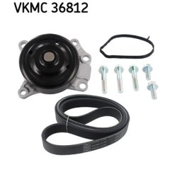 Water Pump + V ribbed Belt Kit VKMC36812 SKF VKMC 36812 OE Ref 1201H0