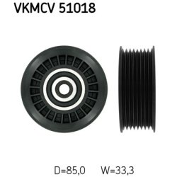 V ribbed Belt Deflection guide Pulley VKMCV51018 SKF VKMCV 51018 OE Ref 0005500633
