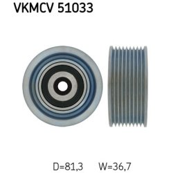 V ribbed Belt Deflection guide Pulley VKMCV51033 SKF VKMCV 51033 OE Ref 4572001170
