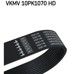 V ribbed Belt VKMV10PK1070HD SKF VKMV 10PK1070 HD OE Ref 20430381
