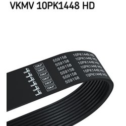 V ribbed Belt VKMV10PK1448HD SKF VKMV 10PK1448 HD OE Ref 5010437219 SKF