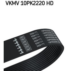 V ribbed Belt VKMV10PK2220HD SKF VKMV 10PK2220 HD OE Ref 1779744
