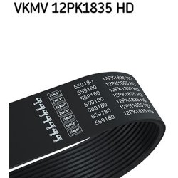 V ribbed Belt VKMV12PK1835HD SKF VKMV 12PK1835 HD OE Ref 504022568