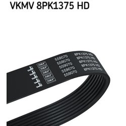 V ribbed Belt VKMV8PK1375HD SKF VKMV 8PK1375 HD OE Ref 9069937996 SKF