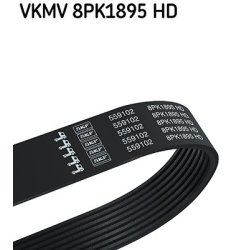V ribbed Belt VKMV8PK1895HD SKF VKMV 8PK1895 HD OE Ref 1704613 SKF