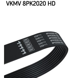 V ribbed Belt VKMV8PK2020HD SKF VKMV 8PK2020 HD OE Ref 614403