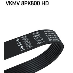V ribbed Belt VKMV8PK800HD SKF VKMV 8PK800 HD OE Ref 978207