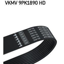 V ribbed Belt VKMV9PK1890HD SKF VKMV 9PK1890 HD OE Ref A0009936396 SKF