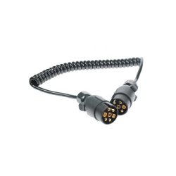 CONNECTING LEAD CURLY 1.5M 12N 2X7PIN PLUGS DP TB MP588