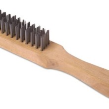 Wooden Handle Wire Brush 4 Row (Wire Brushes)