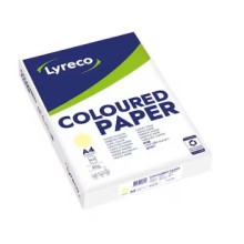 Lyreco Pastel Tinted Yellow A4 Paper 80 gsm - Pack of 1 Ream (500 Shee