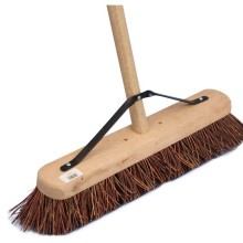 Soft Bristle Wooden Broom & Handle 24