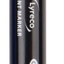 Bullet Tip Permanent Markers Black Box of 10