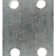 Drop Plate 4 Hole Zinc Plated 2