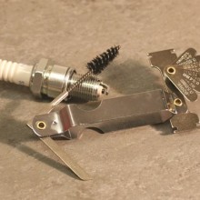 Feeler Gauge AF mm With Brush 4 In 1 (Feeler Gauges) Tools & Maintenance