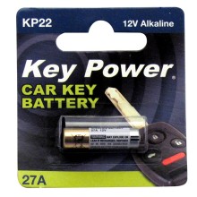Key Power Coin Cell Battery 27A - Alkaline 12V - Box of 10 KEYPOWER 27