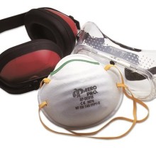 Ear Eye & Mouth Safety Kit 3 Piece (Standard Ear Muffs)
