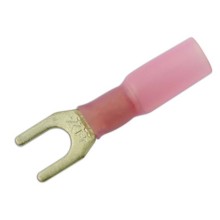 Wiring Connectors Red Heat Shrink Fork Pack Of 25 (Red Pre Insulated Terminals) Width 4mm