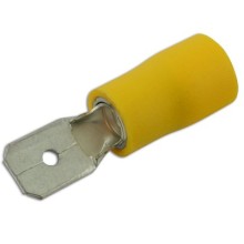 Wiring Connectors Yellow Male Blade 6.3mm Pack Of 100 (Yellow Pre Insulated Terminals) Tools & Maintenance