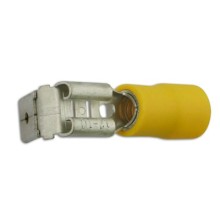 Wiring Connectors Yellow Piggy Back 6.3mm Pack Of 100 (Yellow Pre Insulated Terminals)