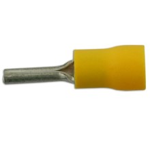 Wiring Connectors Yellow Pin 14mm Pack Of 100 (Yellow Pre Insulated Terminals)