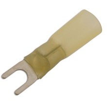 Wiring Connectors Yellow Heat Shrink Fork Pack Of 25 (Yellow Pre Insulated Terminals) Diameter 5mm