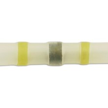 Wiring Connectors Yellow Heat Shrink Butt Solder Type 2:6mm (Yellow Pre Insulated Terminals) Pack Qt