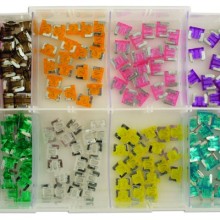 Assorted Mini Blade Fuses 100 Pack Type Low Profile