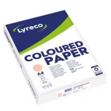 Lyreco Tinted Salmon A4 Paper 80 gsm - Pack of 1 Ream (500 Sheets) LYR