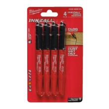 Inkzall Markers Black 4pc
