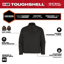 M12 HEXON HEATED JACKET BLACK XL MILWAUKEE 4932493822 Tools & Maintenance