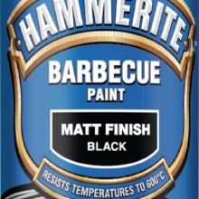 BBQ Paint Aerosol Matt Black 400ml (VHT Paint)